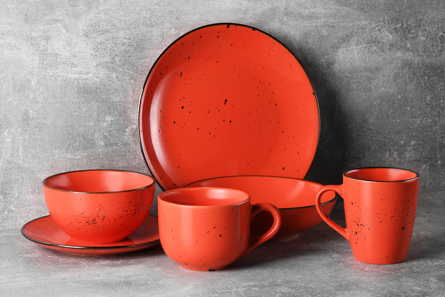 Ardesto Dinner plate Bagheria, 26 сm, Warm apricot, ceramics
