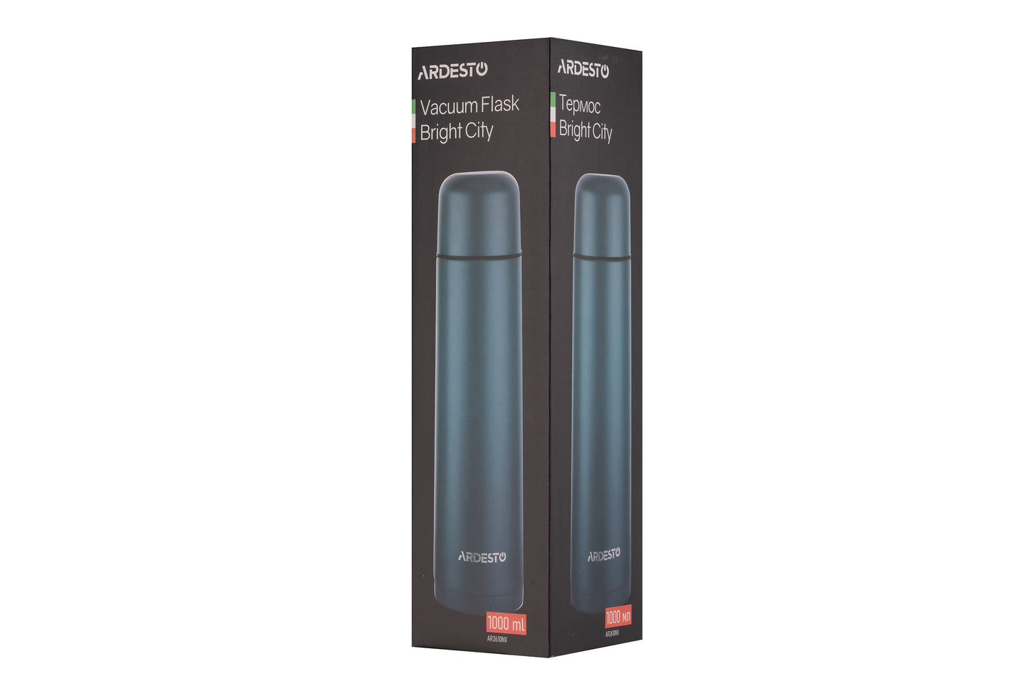 Ardesto Vacuum flask Bright City, 1000ml, stainless steel, dark blue