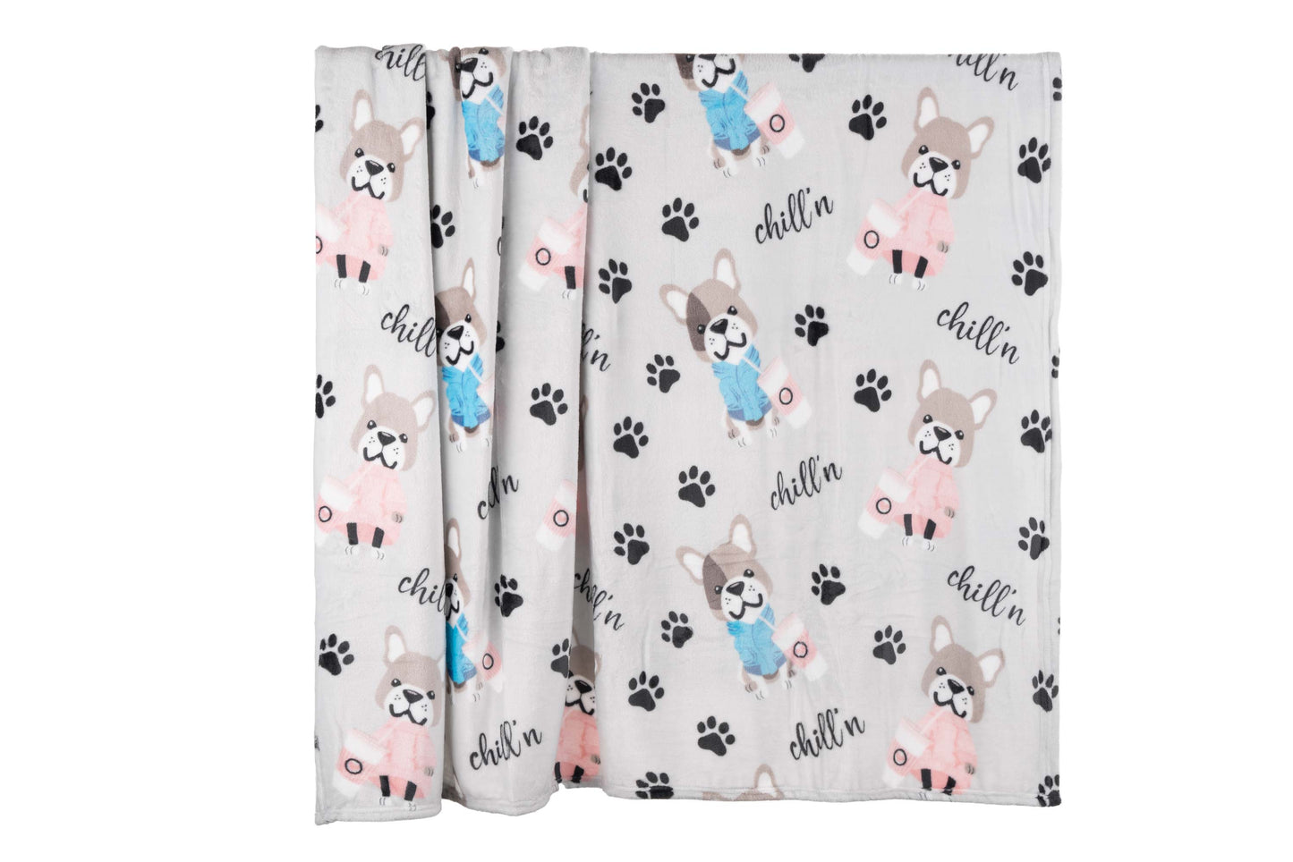 Ardesto Flannel blanket, 160x200cm, 100% polyester, bulldog coffee