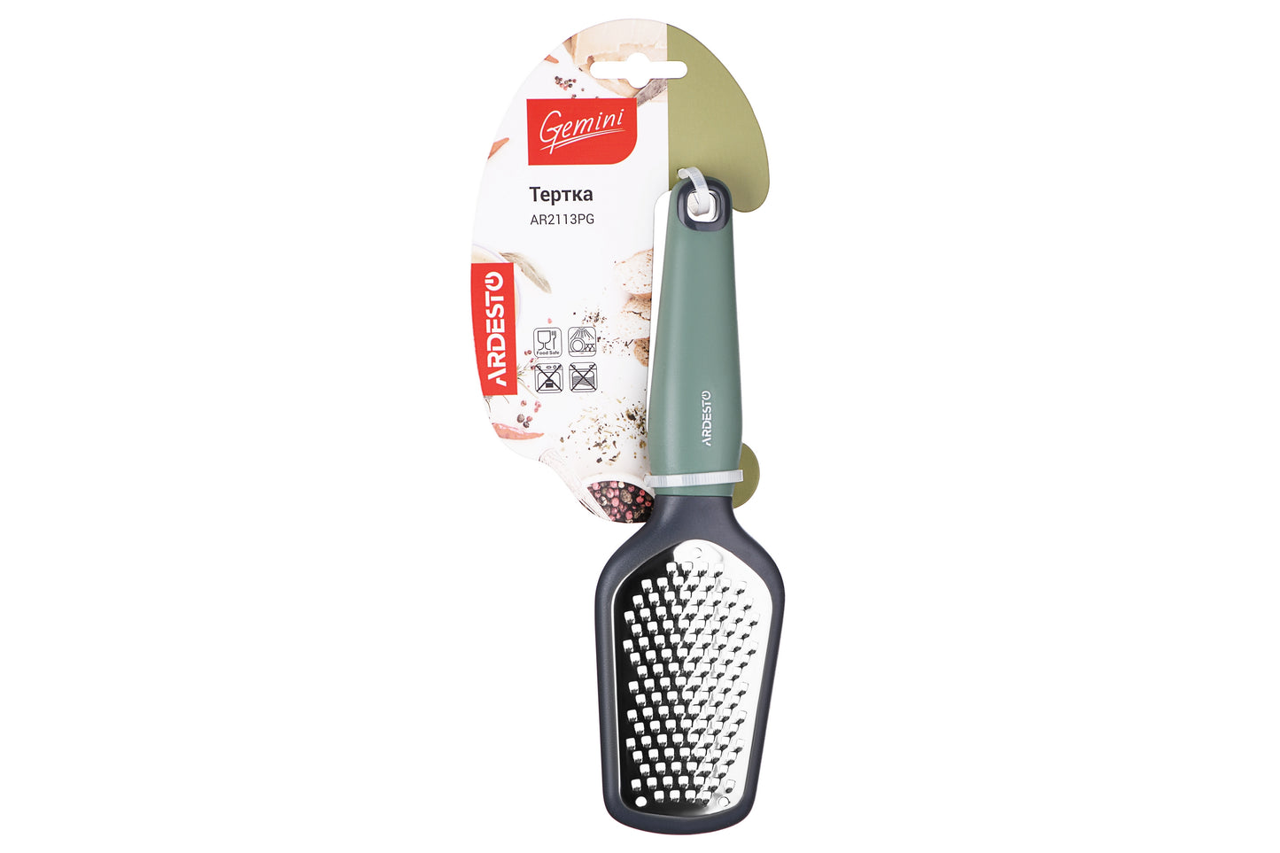 ARDESTO Gratter Gemini, gray/green, s/s, pp with soft touch