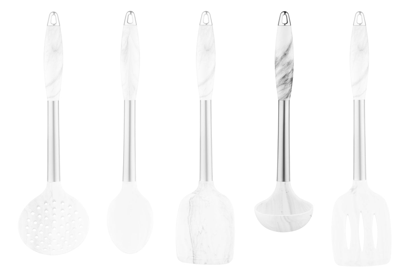 Ardesto Ladle Gemini Marmo, 30cm, silicone, stainless steel