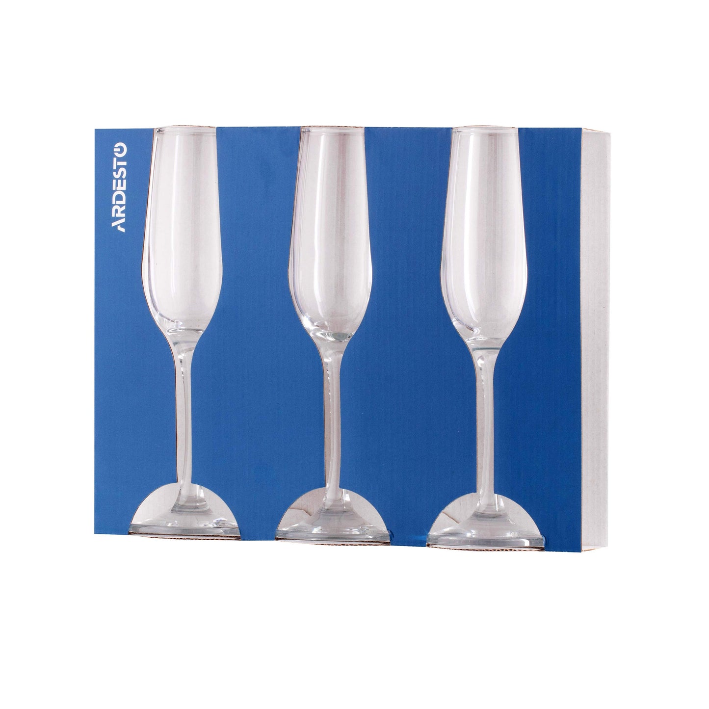 Ardesto Champagne glasses set Gloria 6 pcs, 215 ml, glass