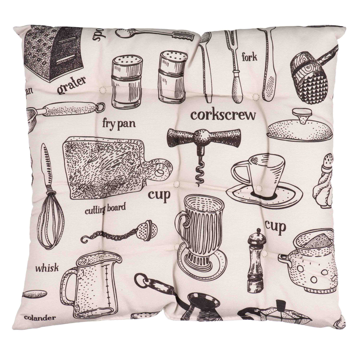Ardesto Sitpad Kitchen 40х40cm, 90% polyester, 10% cotton