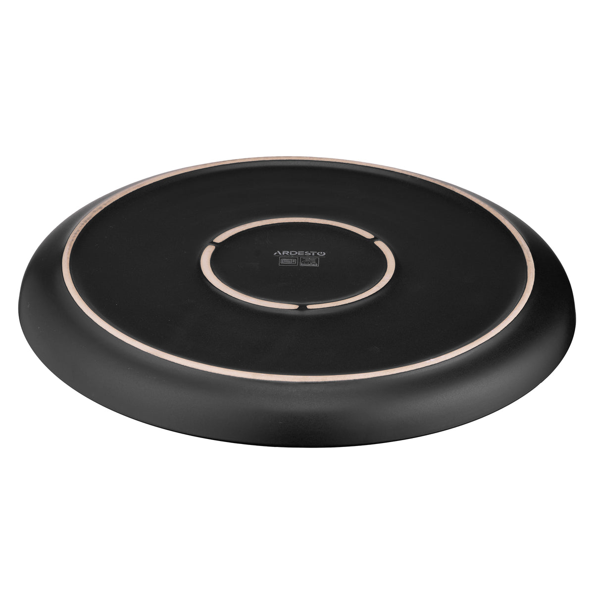 Ardesto Dinner plate Bolzano, 26.6cm, ceramic, black-brown