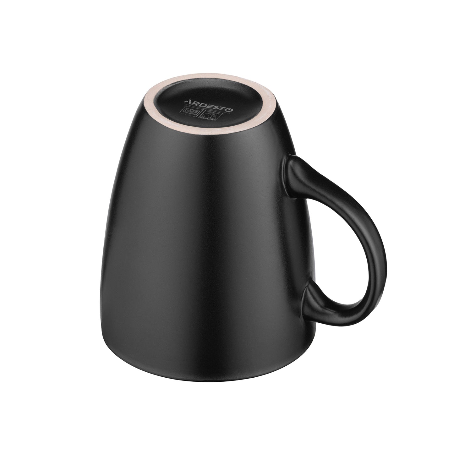 Ardesto Mug Bolzano, 380ml, ceramic, black-brown