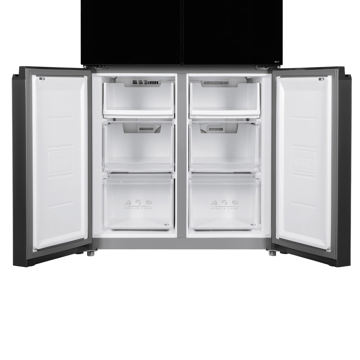 Refrigerator ARDESTO multi-door, 177.5x86х75, 4doors, А++, NF, fresh zone, black (glass)