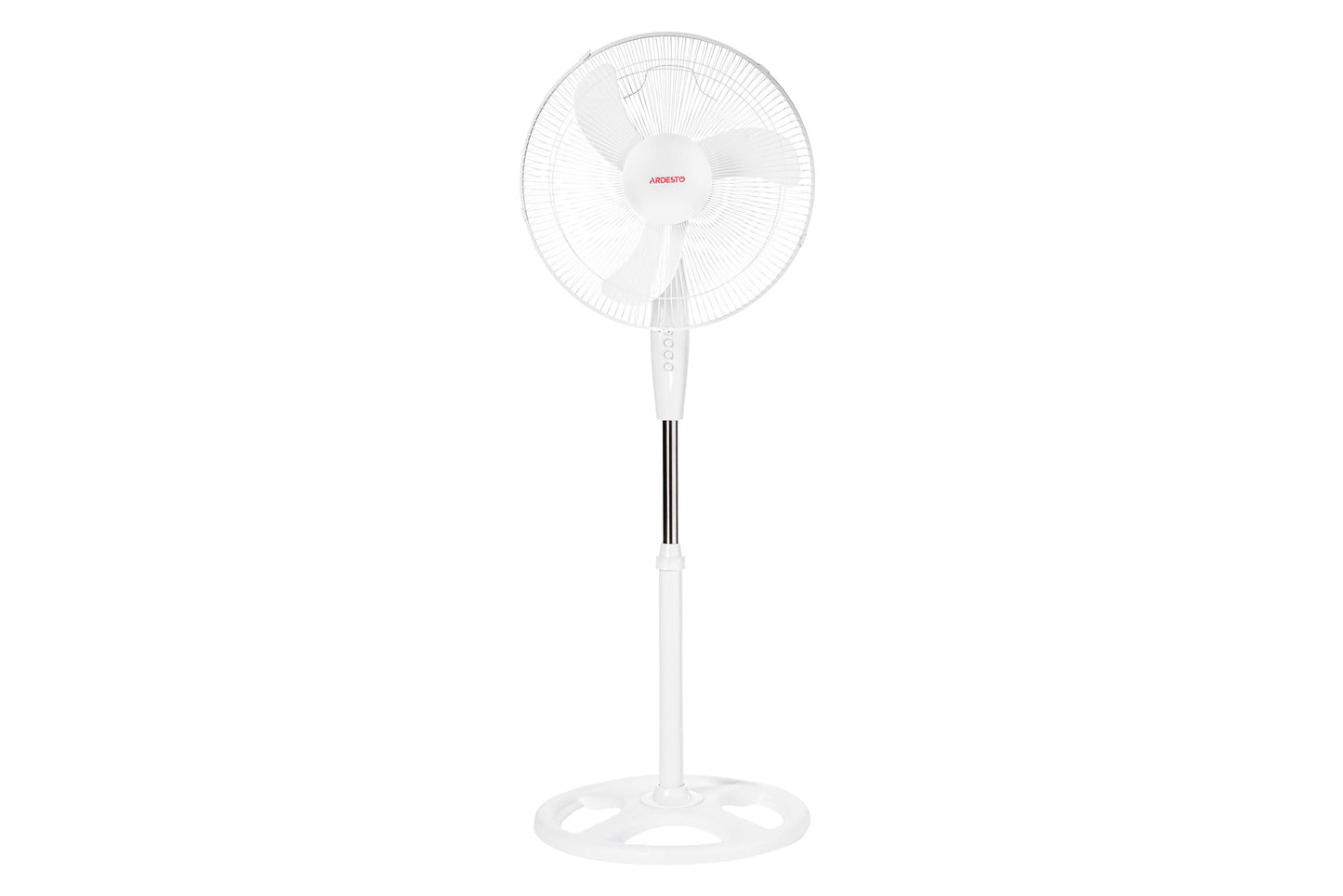 Ardesto FN-1608RW fan with mechanical control, round support, white