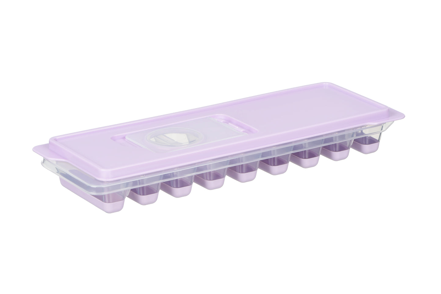 Ardesto Ice tray with lid Fresh Stick, 27х9.5х3.8cm, silicone, plastic, lilac