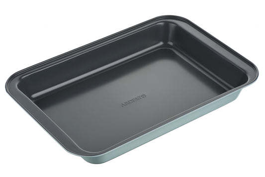 Ardesto Roaster pan Tasty baking, 37.5x25.5x5cm, carbon steel, rectangular, gray-blue