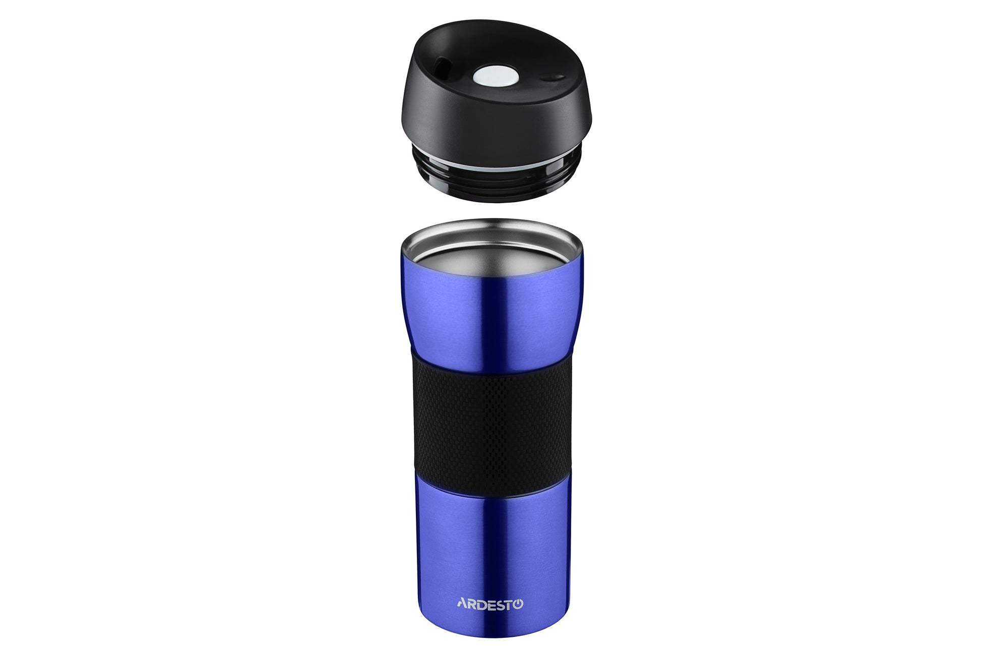 ARDESTO Travel mug  Easy travel 450 ml, blue,silocone, s/s