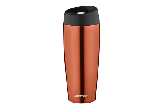 ARDESTO Travel mug  Easy travel 450 ml, orange, s/s