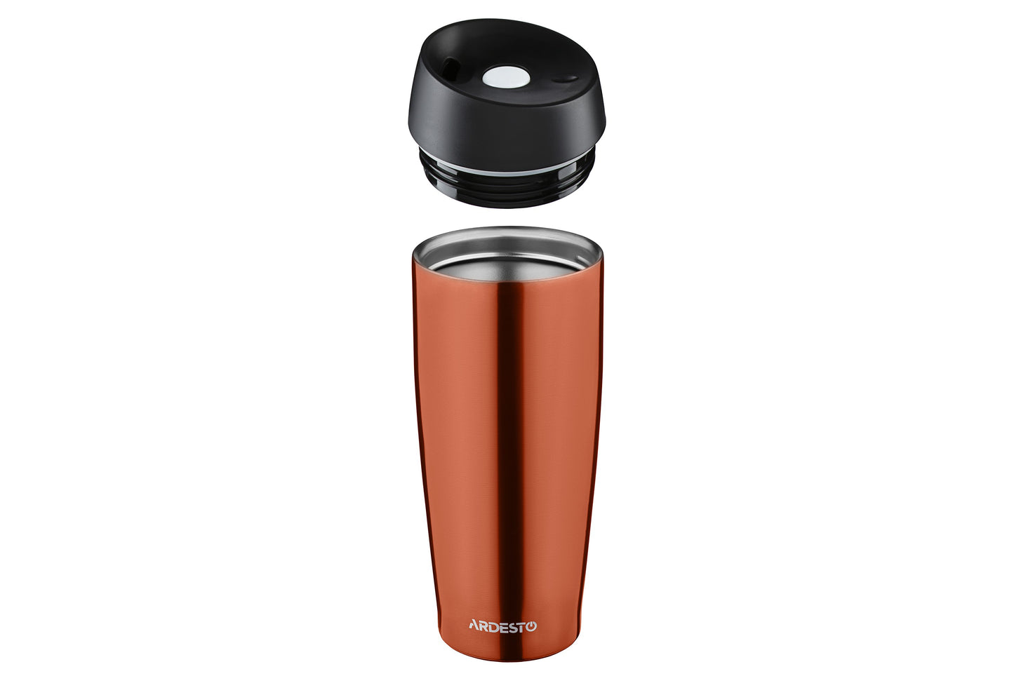 ARDESTO Travel mug  Easy travel 450 ml, orange, s/s