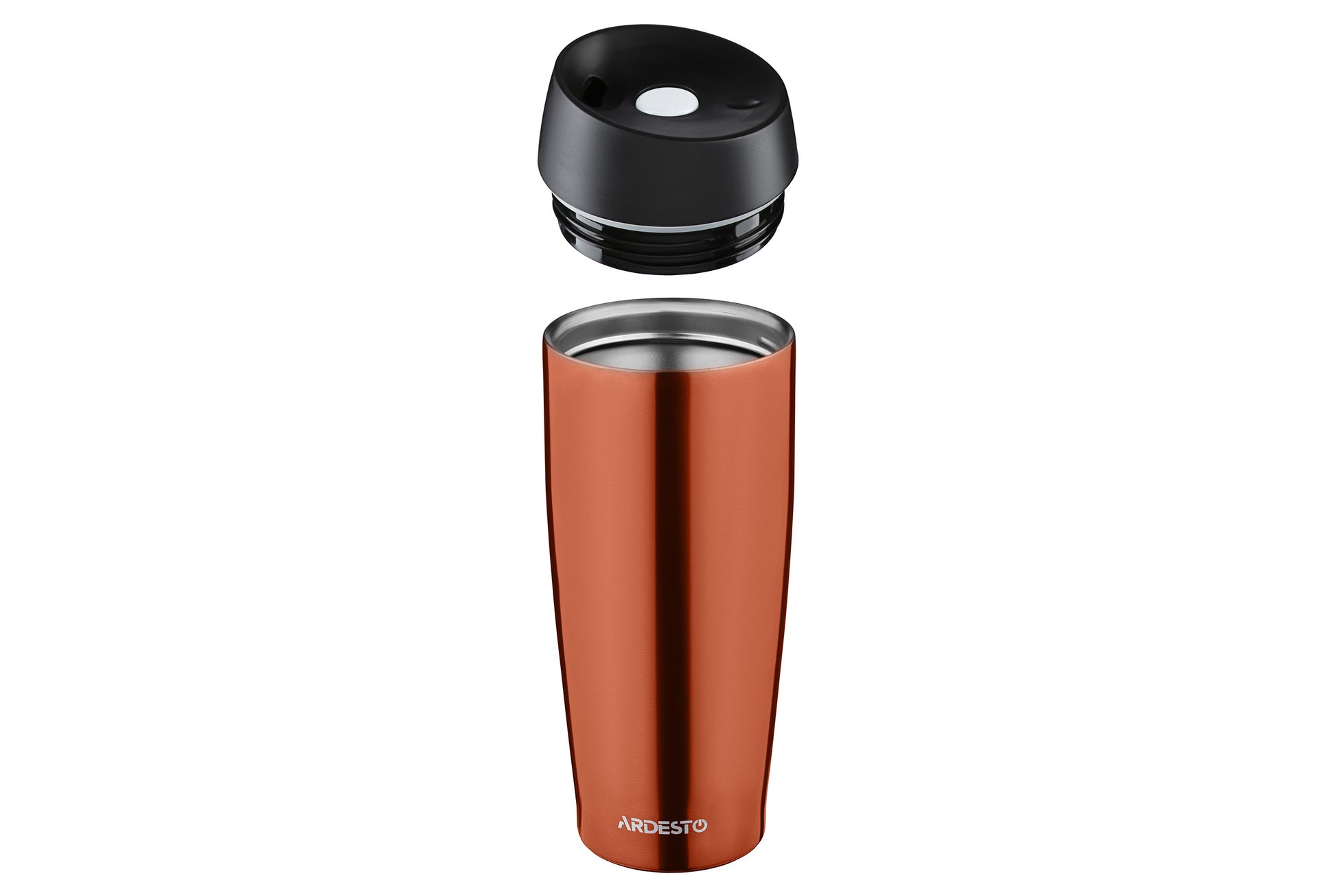 ARDESTO Travel mug  Easy travel 450 ml, orange, s/s