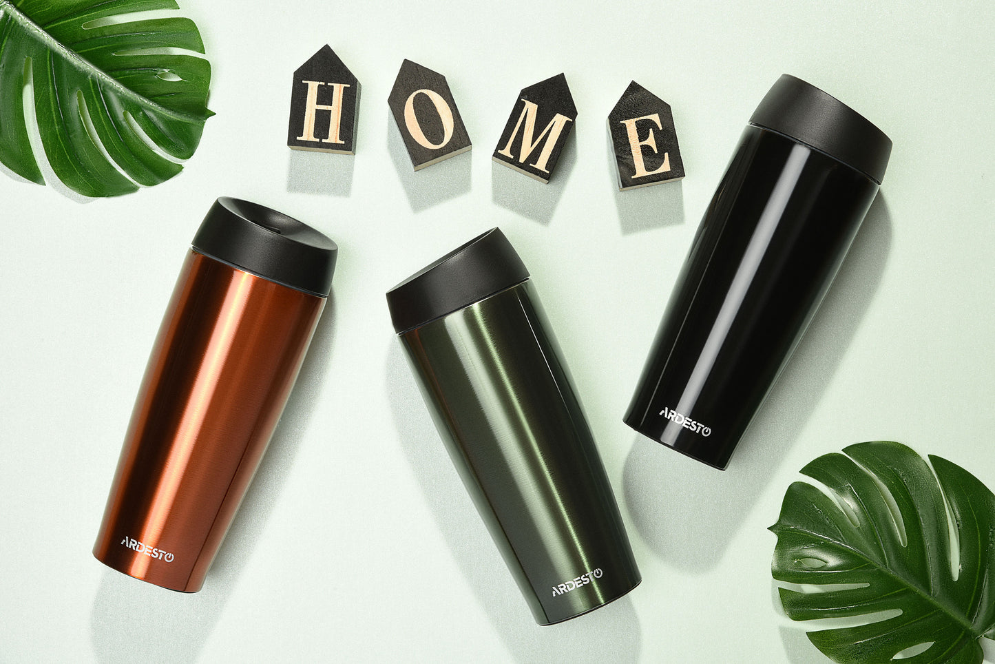 ARDESTO Travel mug  Easy travel 450 ml, orange, s/s