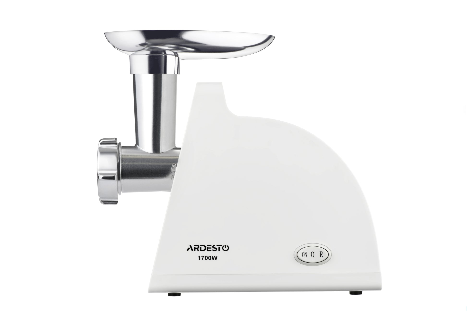 Ardesto meat grinder, 1700W, 1.6kg/min, 2 cutting plates, sausages nozzle, plastik, white