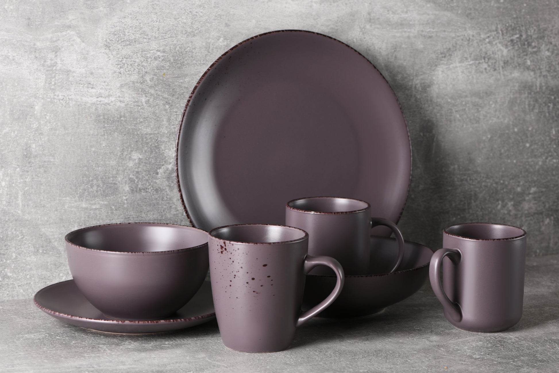 Ardesto Salad bowl Lucca Grey brown, 14cm, ceramics, brown
