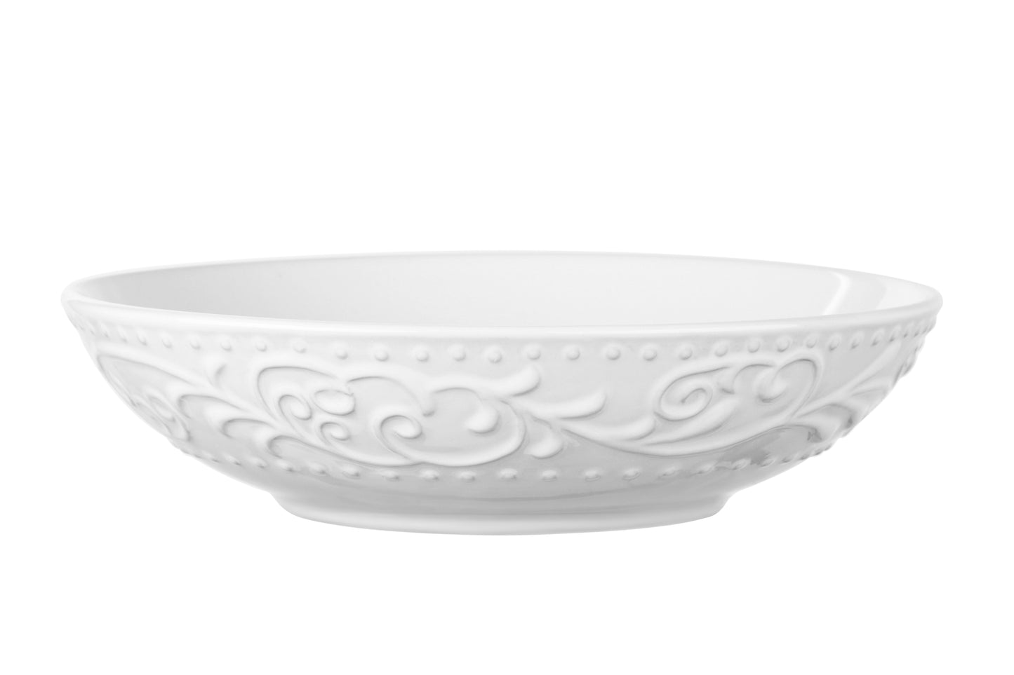 Ardesto Soup bowl Olbia, 20 сm, White, ceramics
