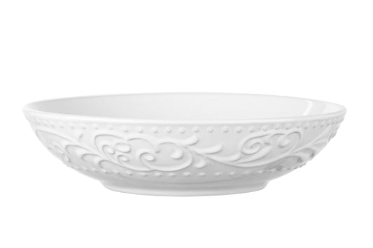 Ardesto Soup bowl Olbia, 20 сm, White, ceramics