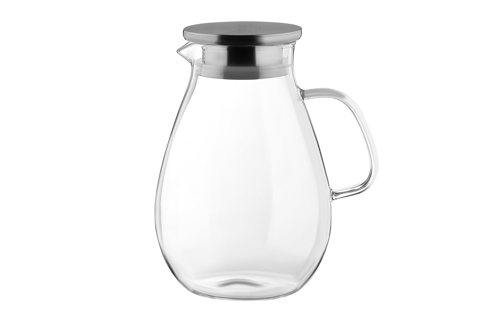 ARDESTO Pitcher with lid, 1800 ml, borosilicate glass, s/s