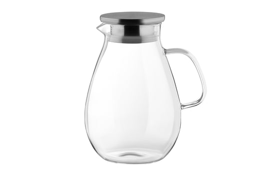 ARDESTO Pitcher with lid, 1800 ml, borosilicate glass, s/s