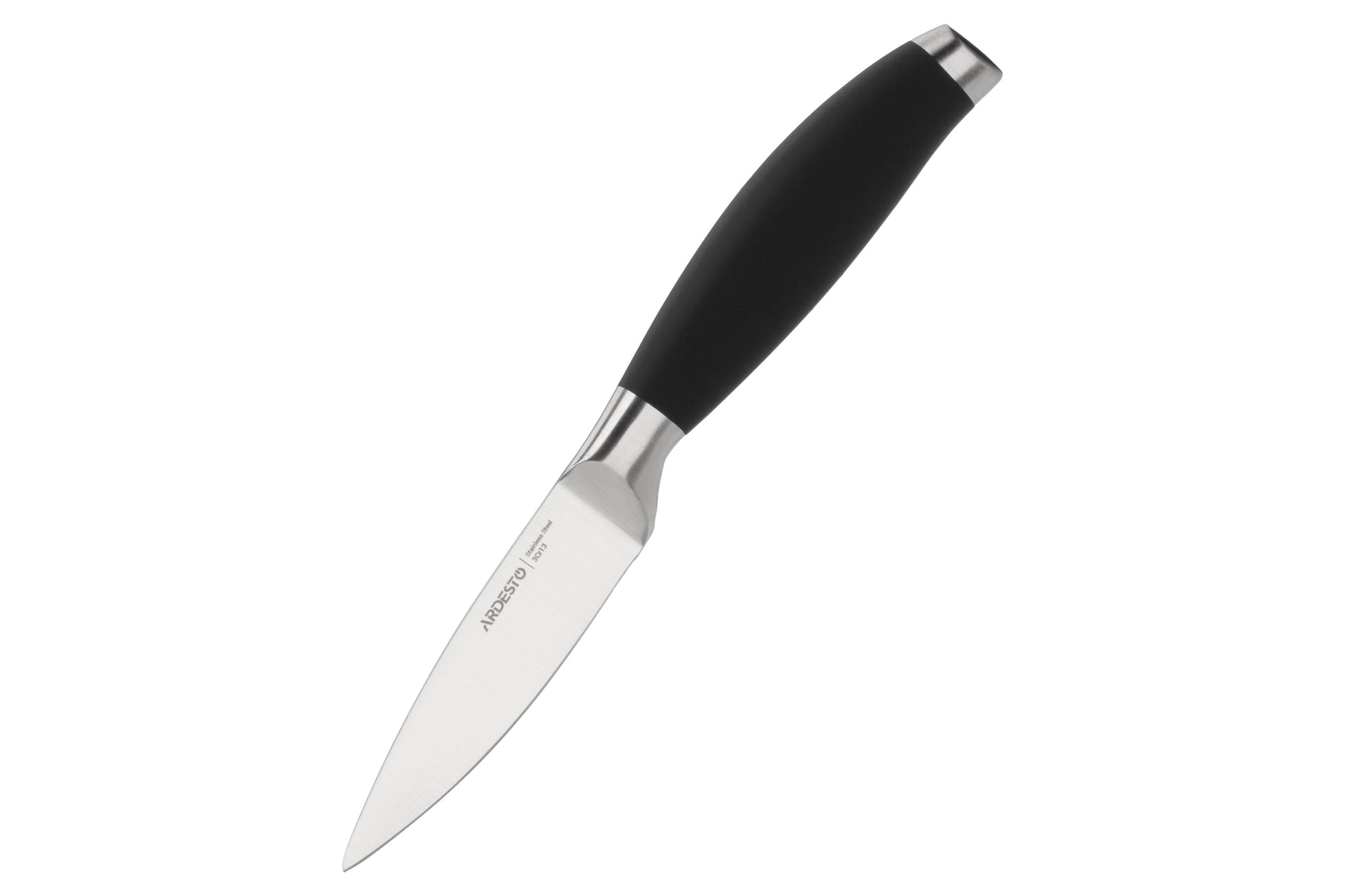 Ardesto Knife set Gemini 6 pcs, s/s, plastic, block: bamboo, s/s