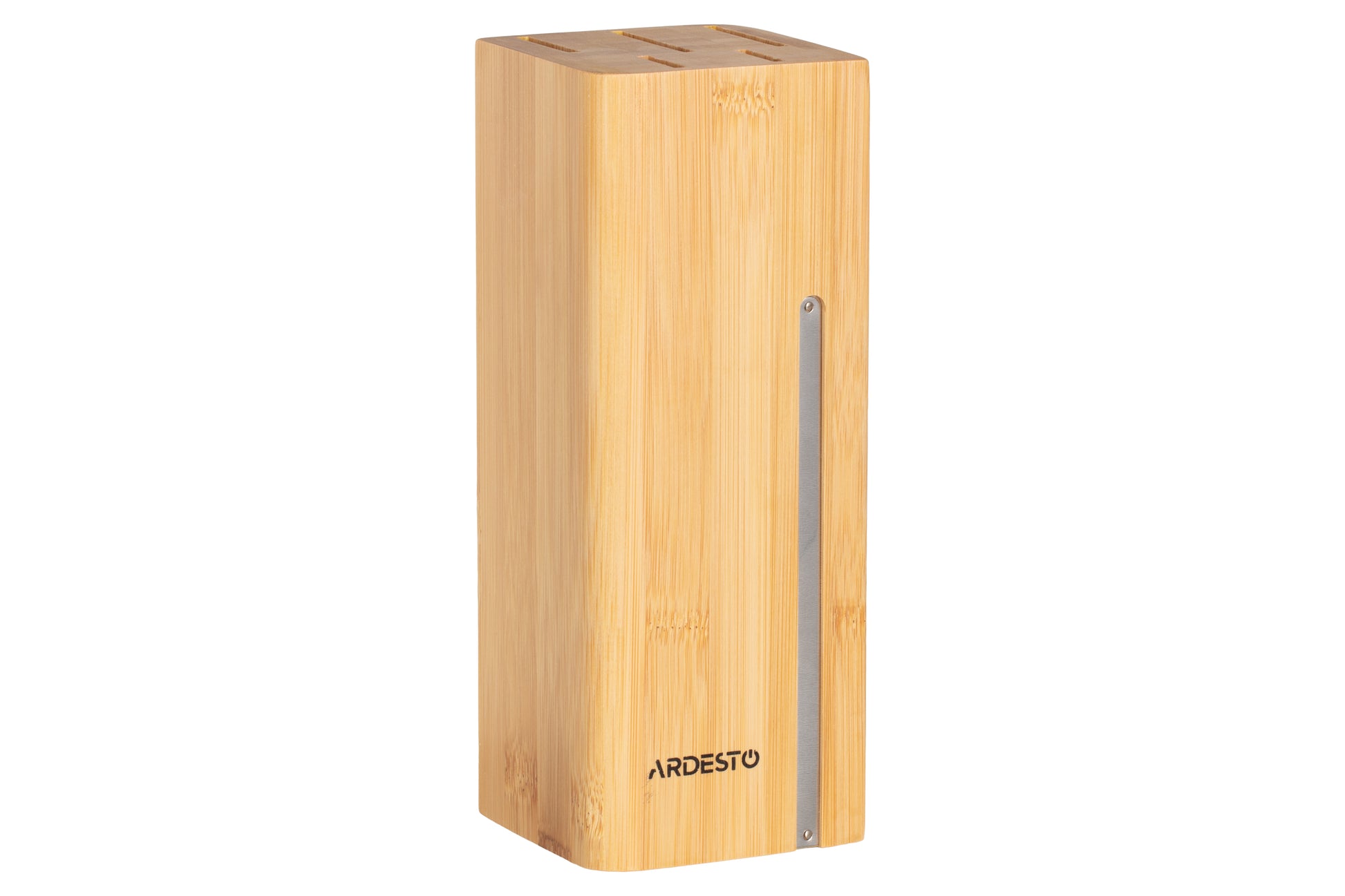 Ardesto Knife set Gemini 6 pcs, s/s, plastic, block: bamboo, s/s