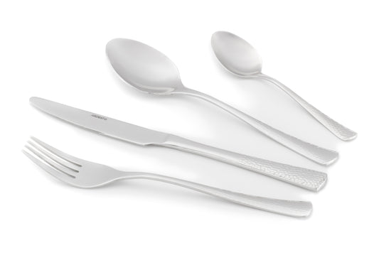 Ardesto Cutlery set Gemini Hammered 24pcs., stainless steel
