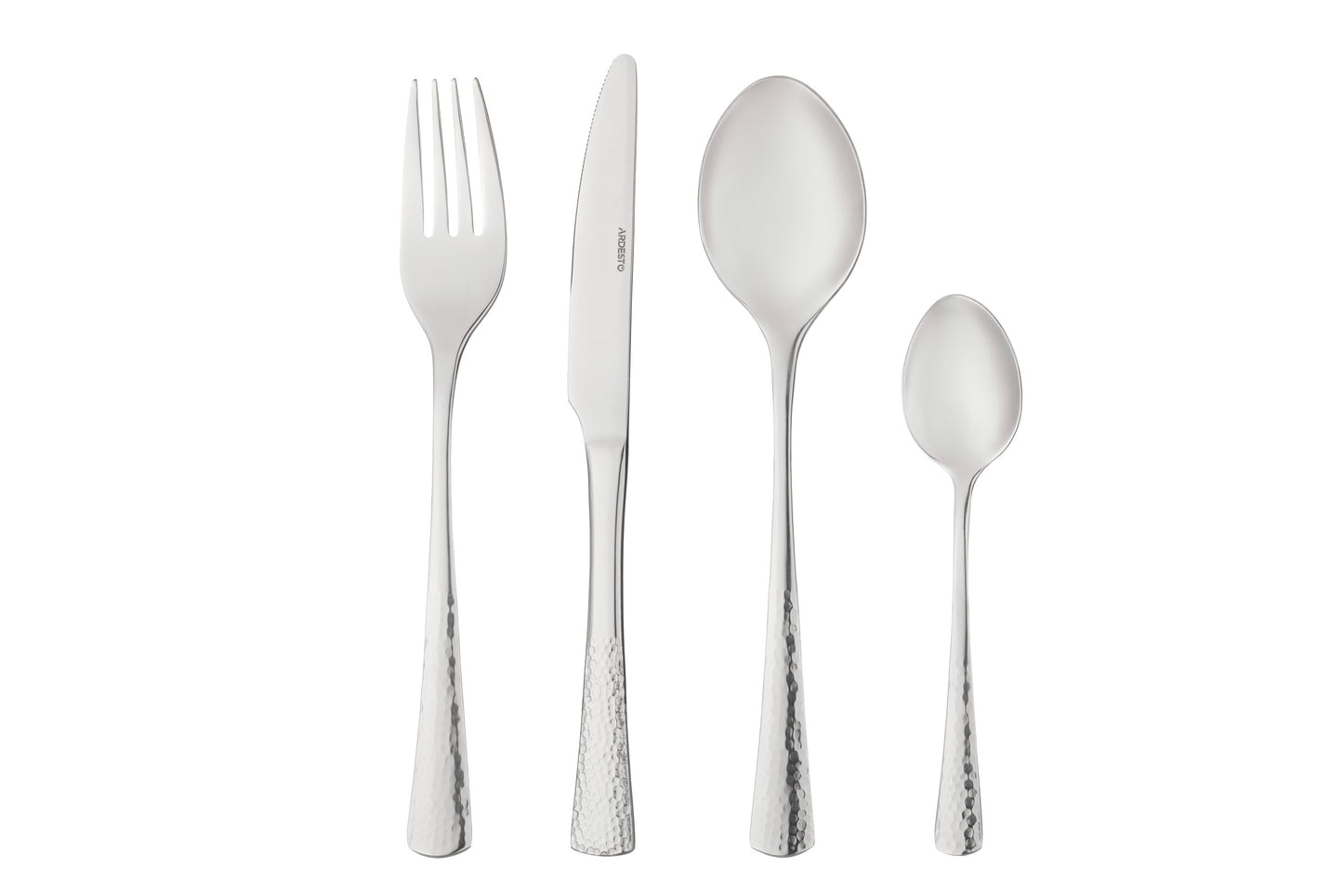 Ardesto Cutlery set Gemini Hammered 24pcs., stainless steel