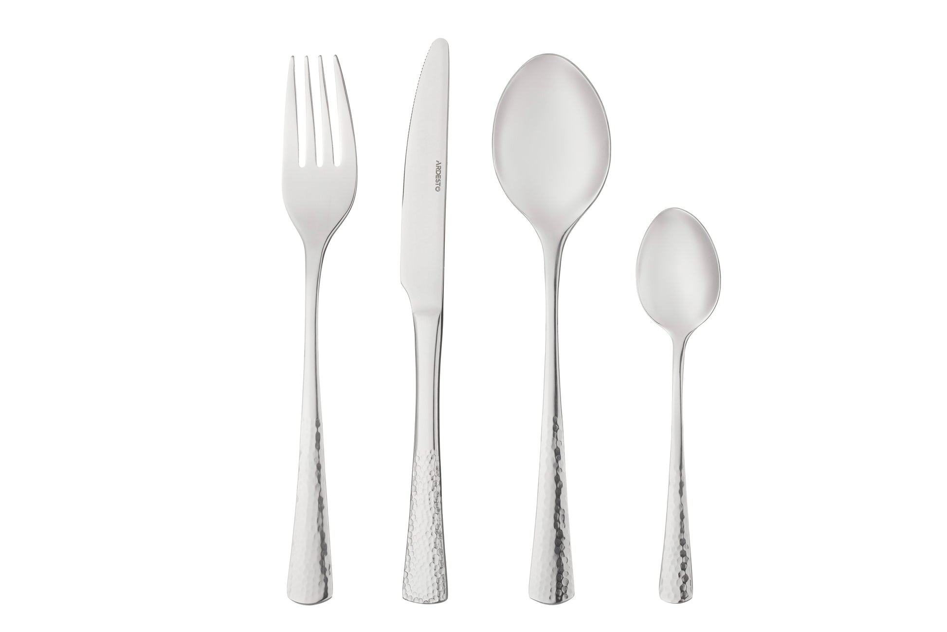 Ardesto Cutlery set Gemini Hammered 24pcs., stainless steel