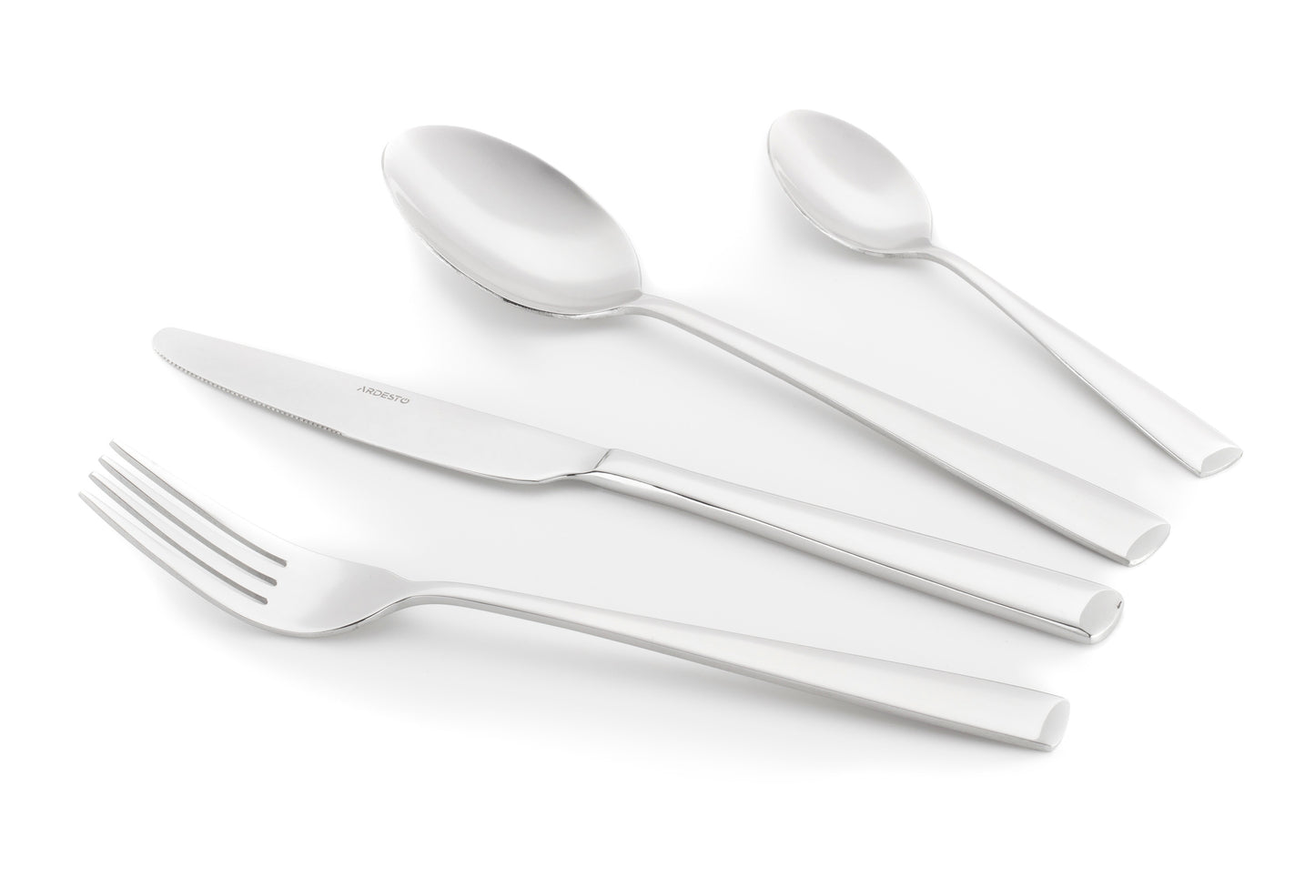 Ardesto Cutlery set Black Mars Tia, 24pcs, stainless steel