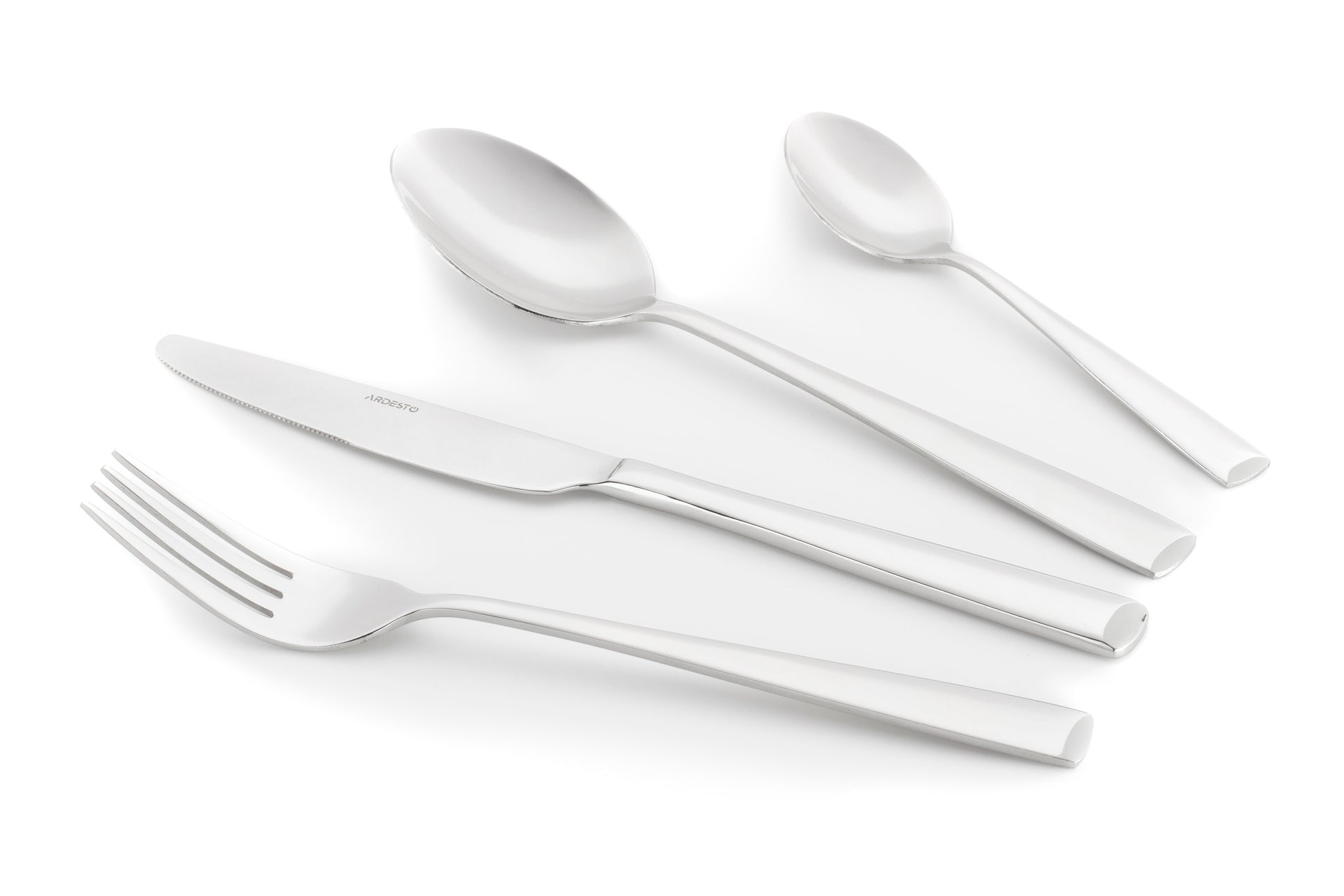 Ardesto Cutlery set Black Mars Tia, 24pcs, stainless steel