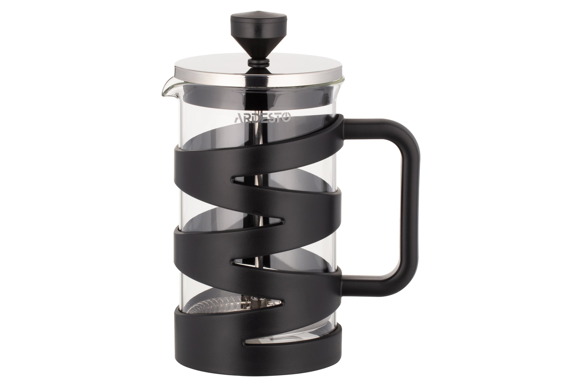 Ardesto French press Gemini, 600 ml, stainless steel, glass, plastic