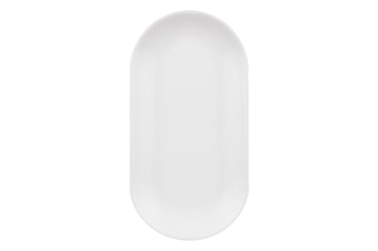 Ardesto Plate Lucca, 25х13 cm, White, ceramics