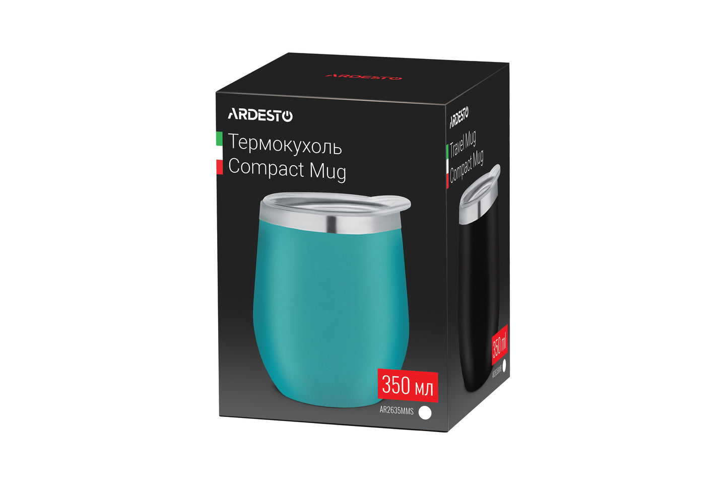 Ardesto Travel mug Compact mug, 350ml, stainless steel, blue