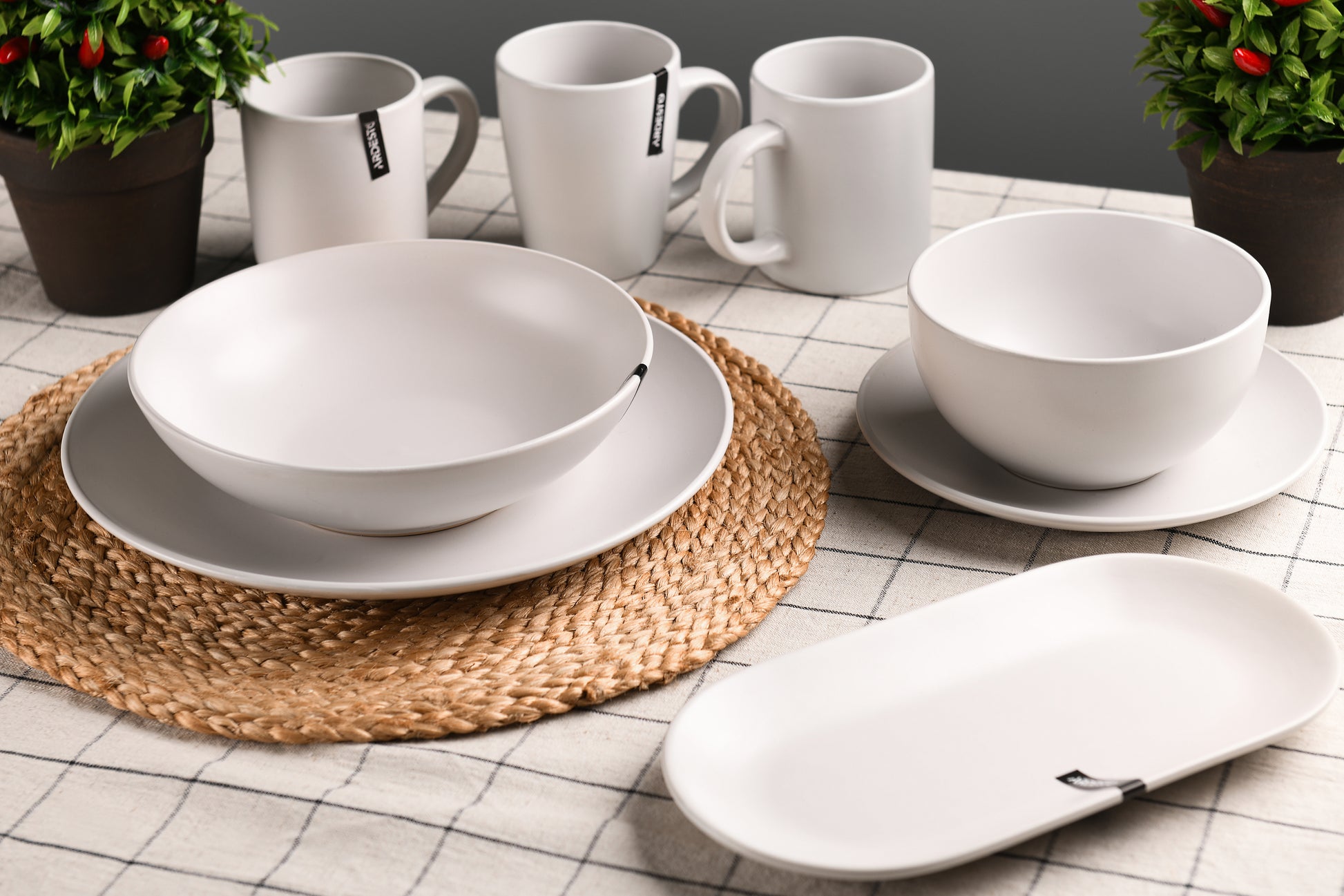 Ardesto Cup Lucca, 330 ml , White, ceramics