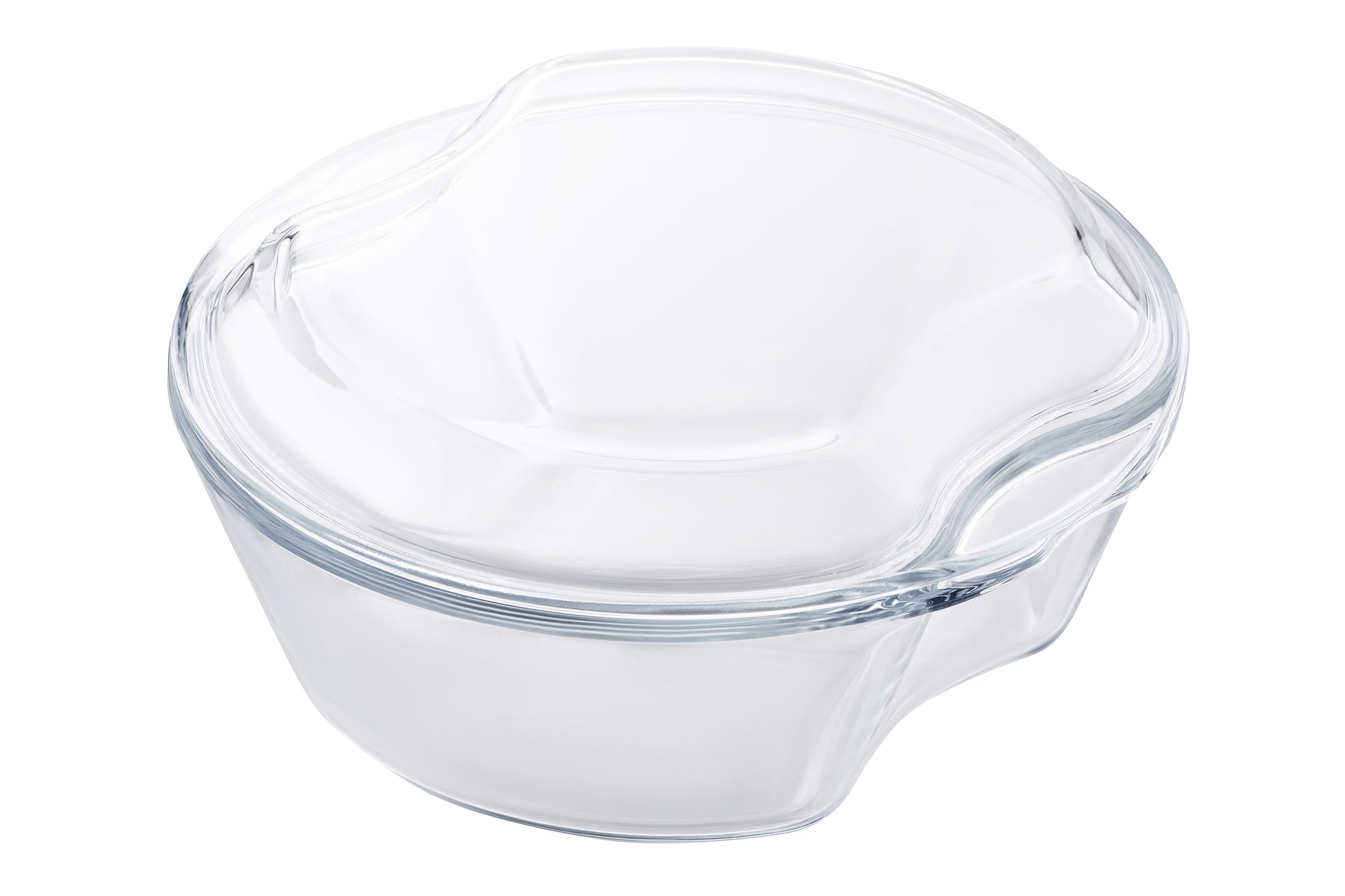 Ardesto Baking pan with lid  Black Mars, 20.6х20.6х9.9cm, borosilicate glass, round, transparent