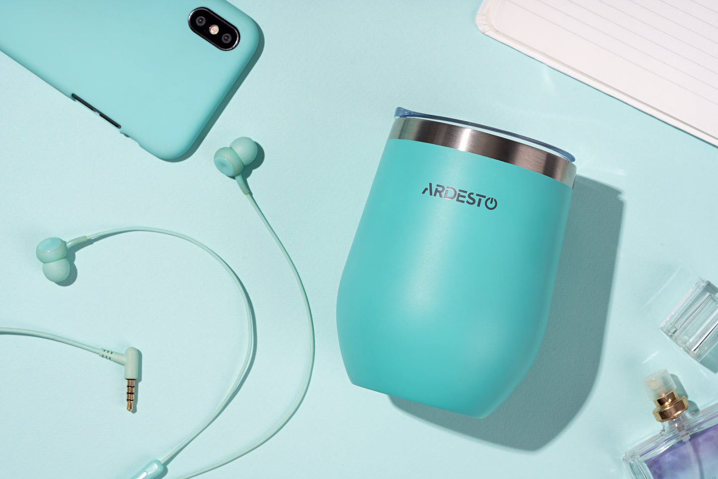 Ardesto Travel mug Compact mug, 350ml, stainless steel, blue