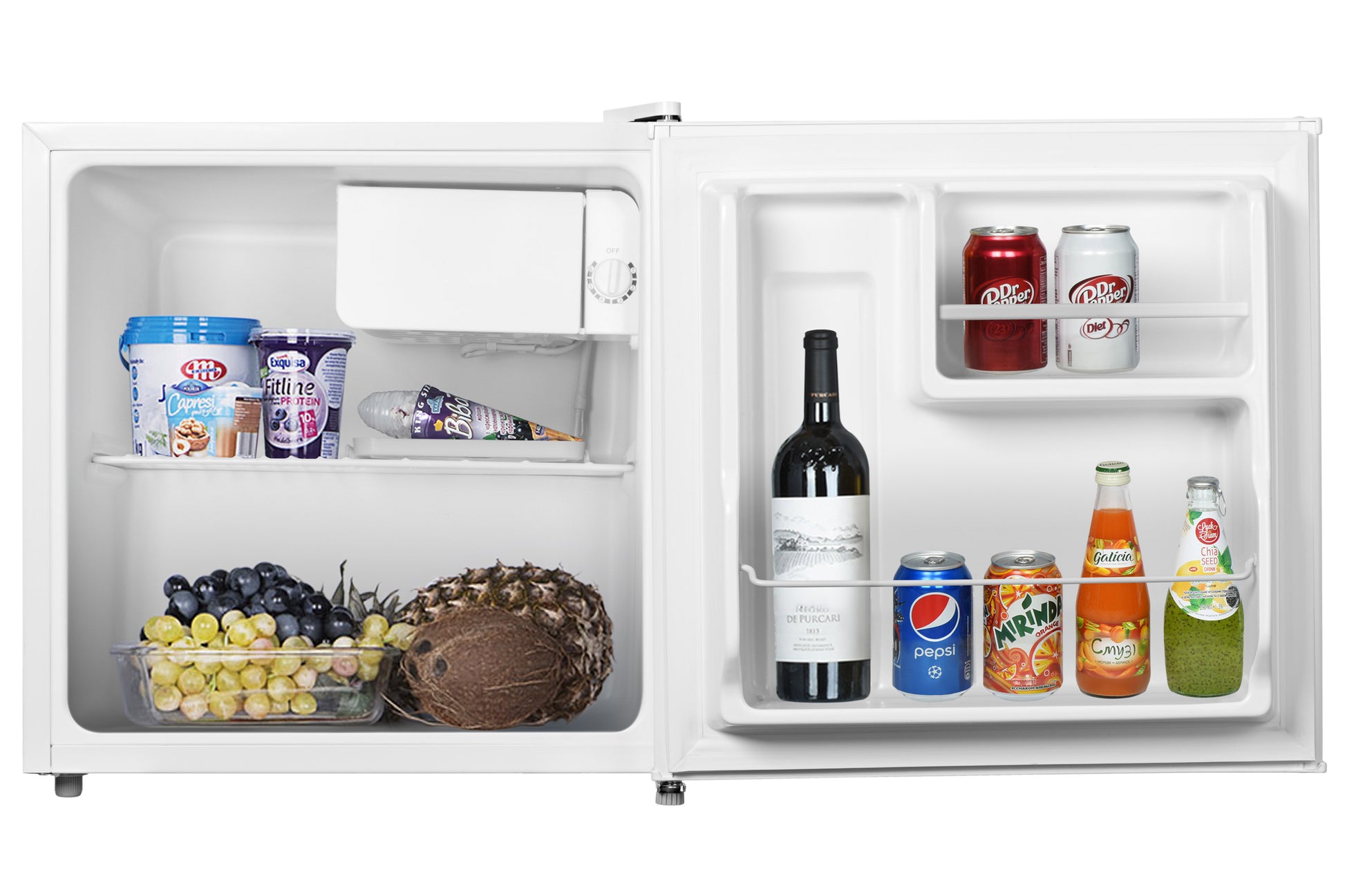 Refrigerator ARDESTO mini, 49.2x47.2x4549.2, 43L, A+, ST, white
