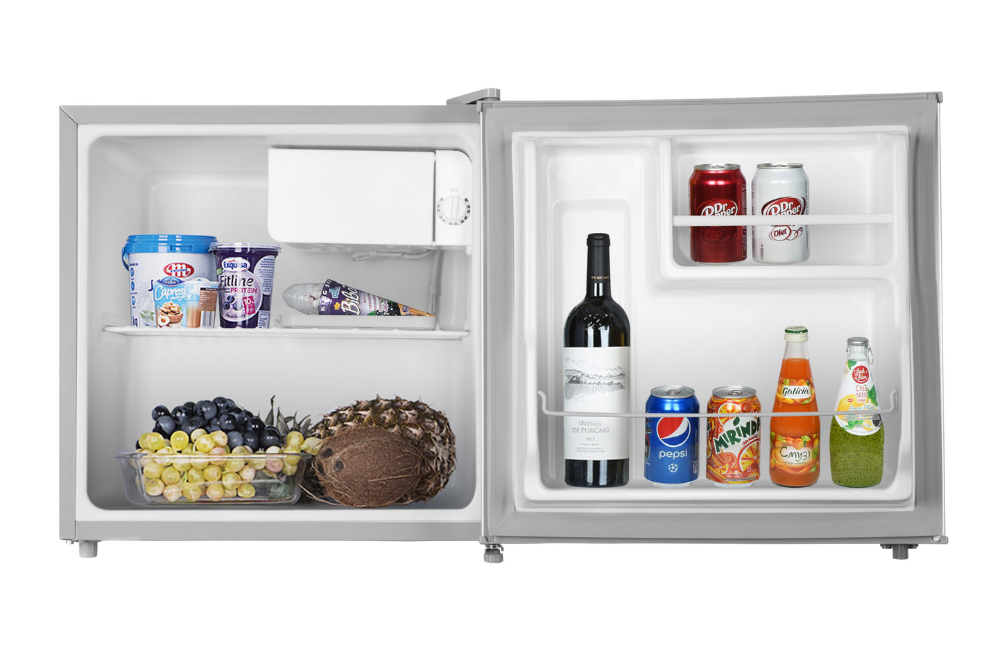 Refrigerator ARDESTO mini, 49.2x47.2x45, 43L, A+, ST, silvery