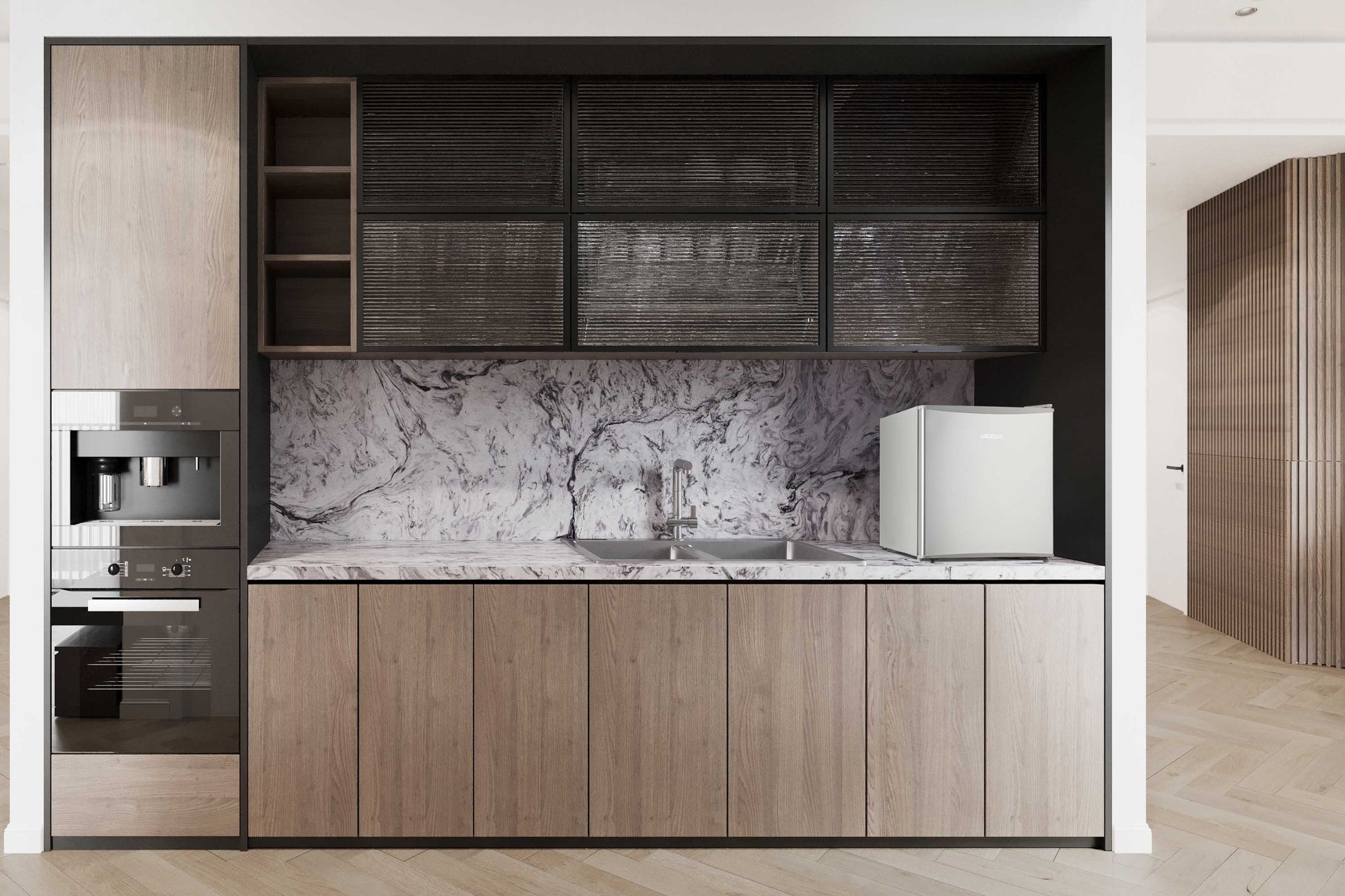 Refrigerator ARDESTO mini, 49.2x47.2x45, 43L, A+, ST, silvery
