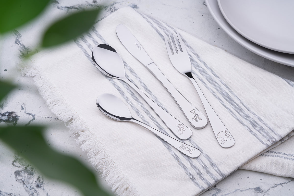 Ardesto Children cutlery set  Animals, 4 pcs, stainless steel