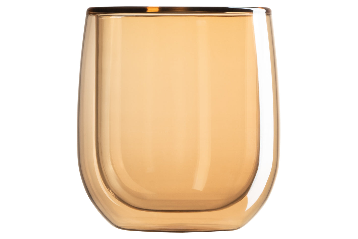 Ardesto Doublewall mug set, 250ml, 2pcs, borosilicate glass, transparent