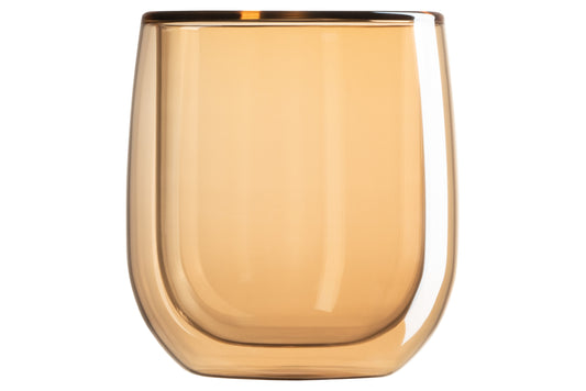 Ardesto Doublewall mug set, 250ml, 2pcs, borosilicate glass, transparent