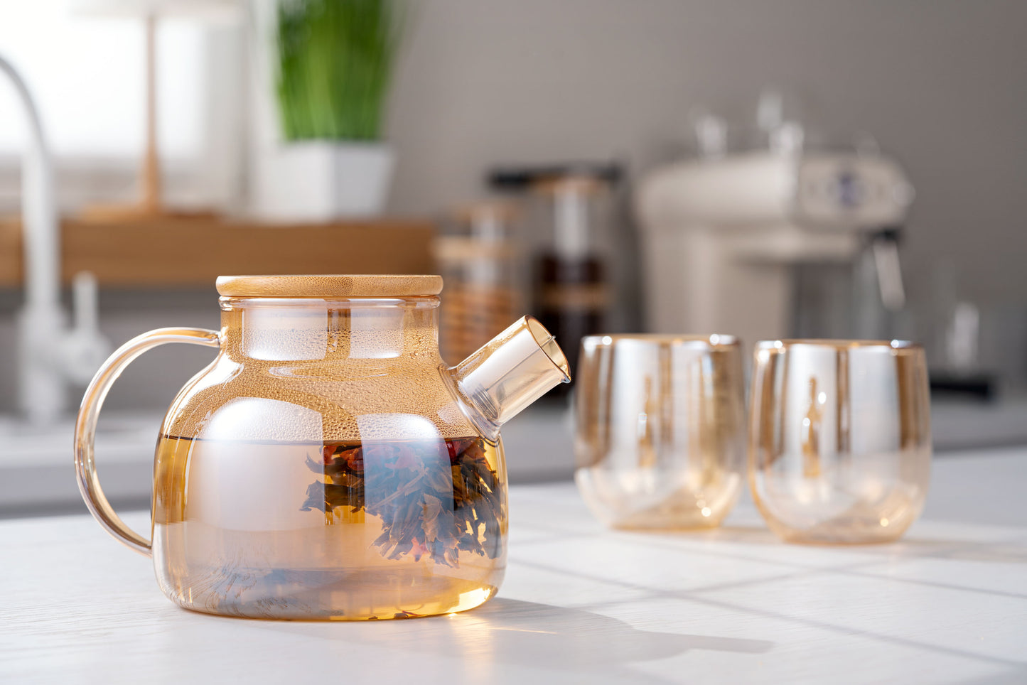Ardesto Doublewall mug set, 250ml, 2pcs, borosilicate glass, transparent