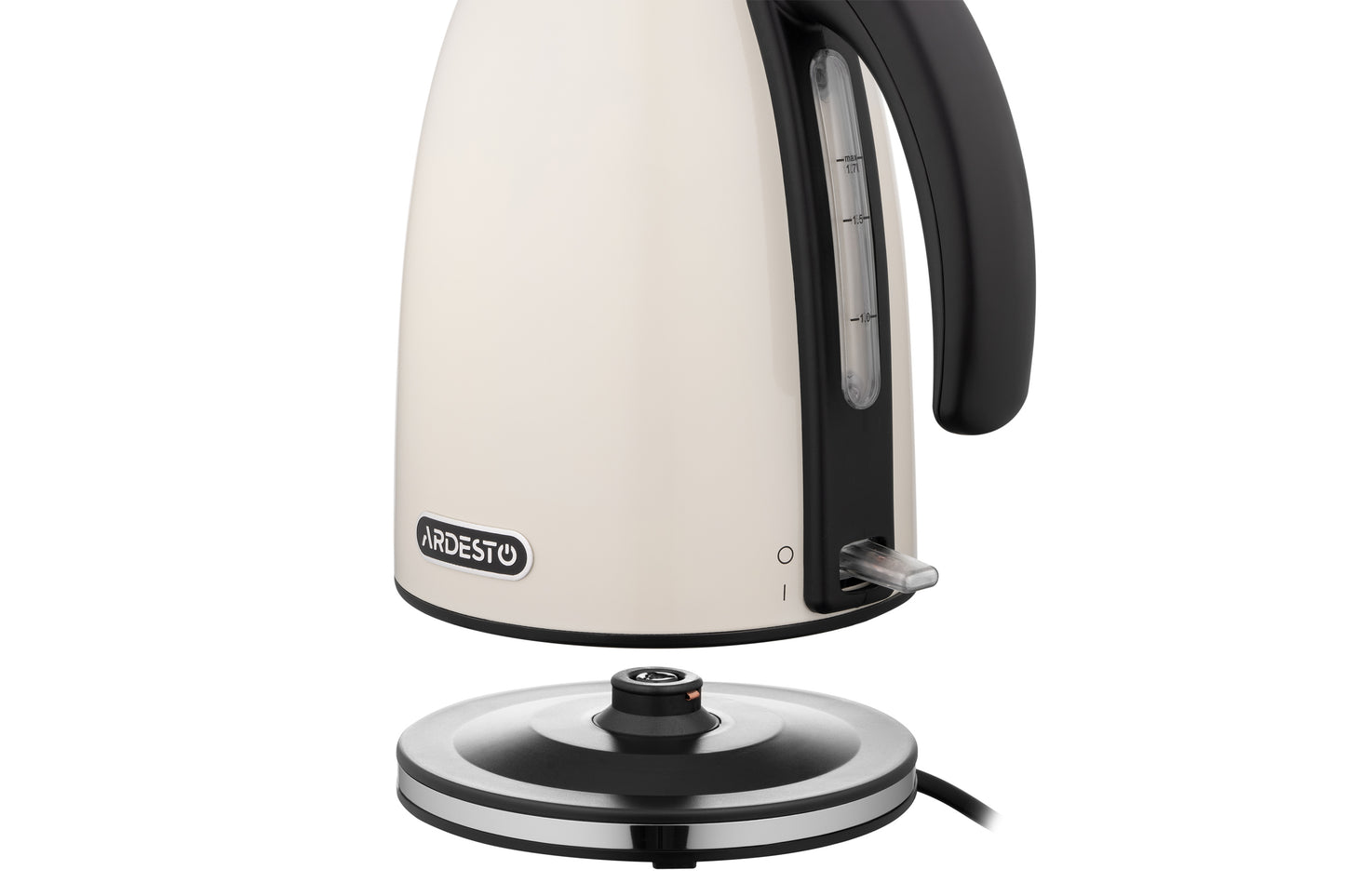 Ardesto Electric kettle    EKL-F340BG, 1,7L, metal, gloss, STRIX, beige