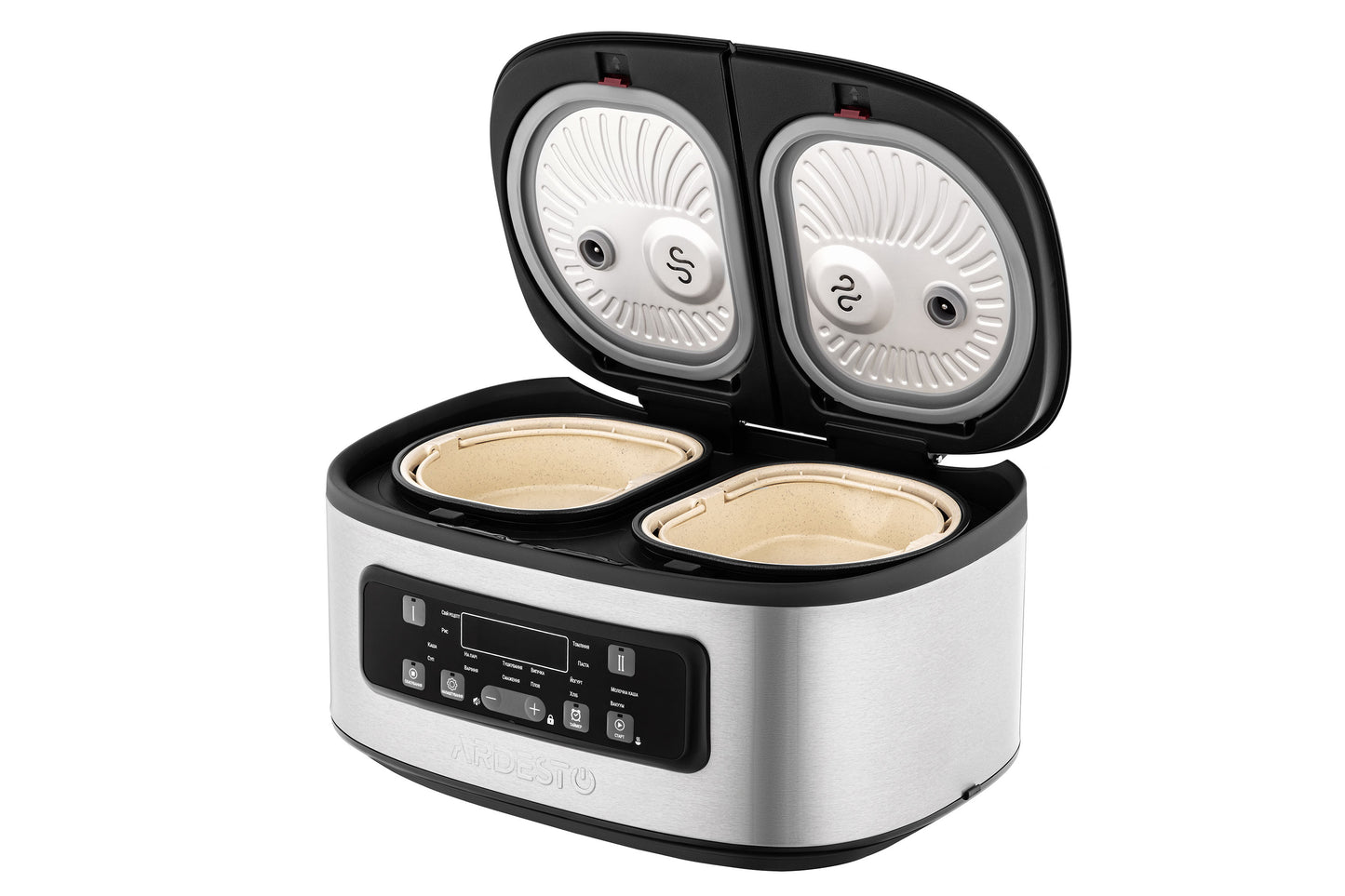 Ardesto Multicooker DMC-SA1212SB 2 pots/silver-black