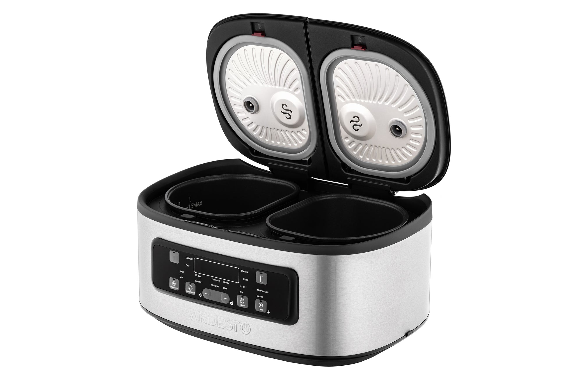 Ardesto Multicooker DMC-SA1212SB 2 pots/silver-black
