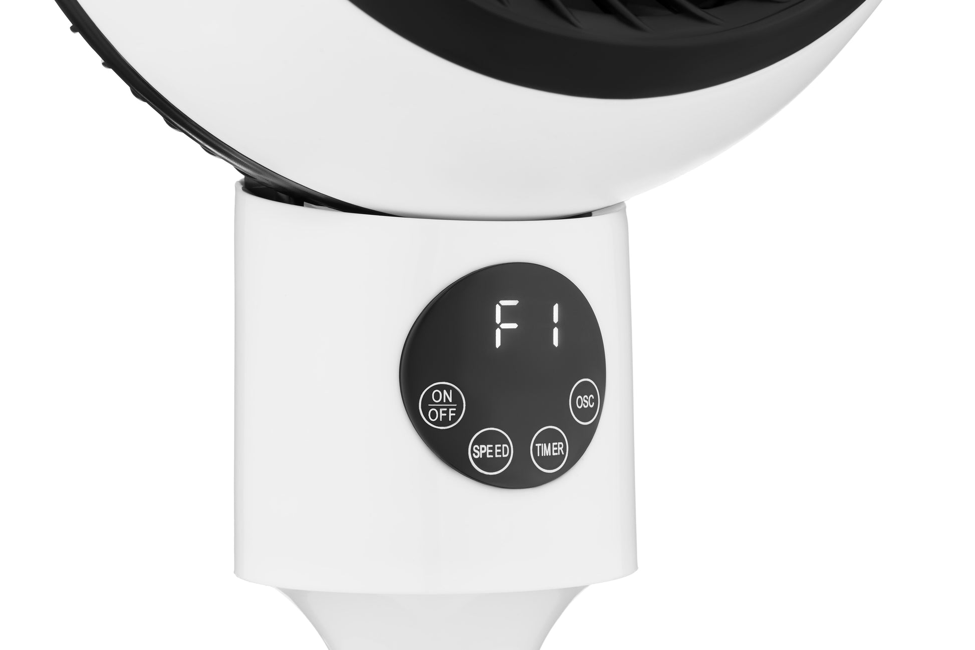 ARDESTO Floor fan, 50Вт, remote control, display, black and white
