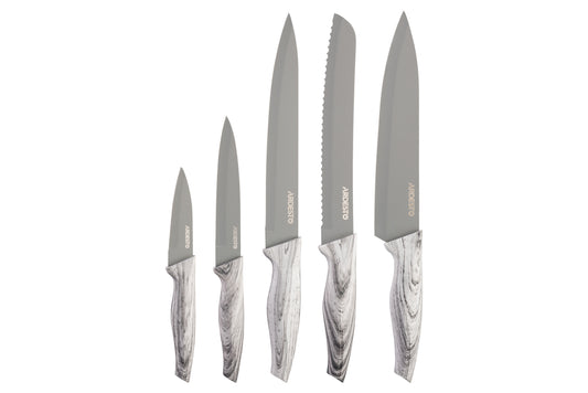 Ardesto Black Mars Knives Set 5 pcs, stainless steel, plastic
