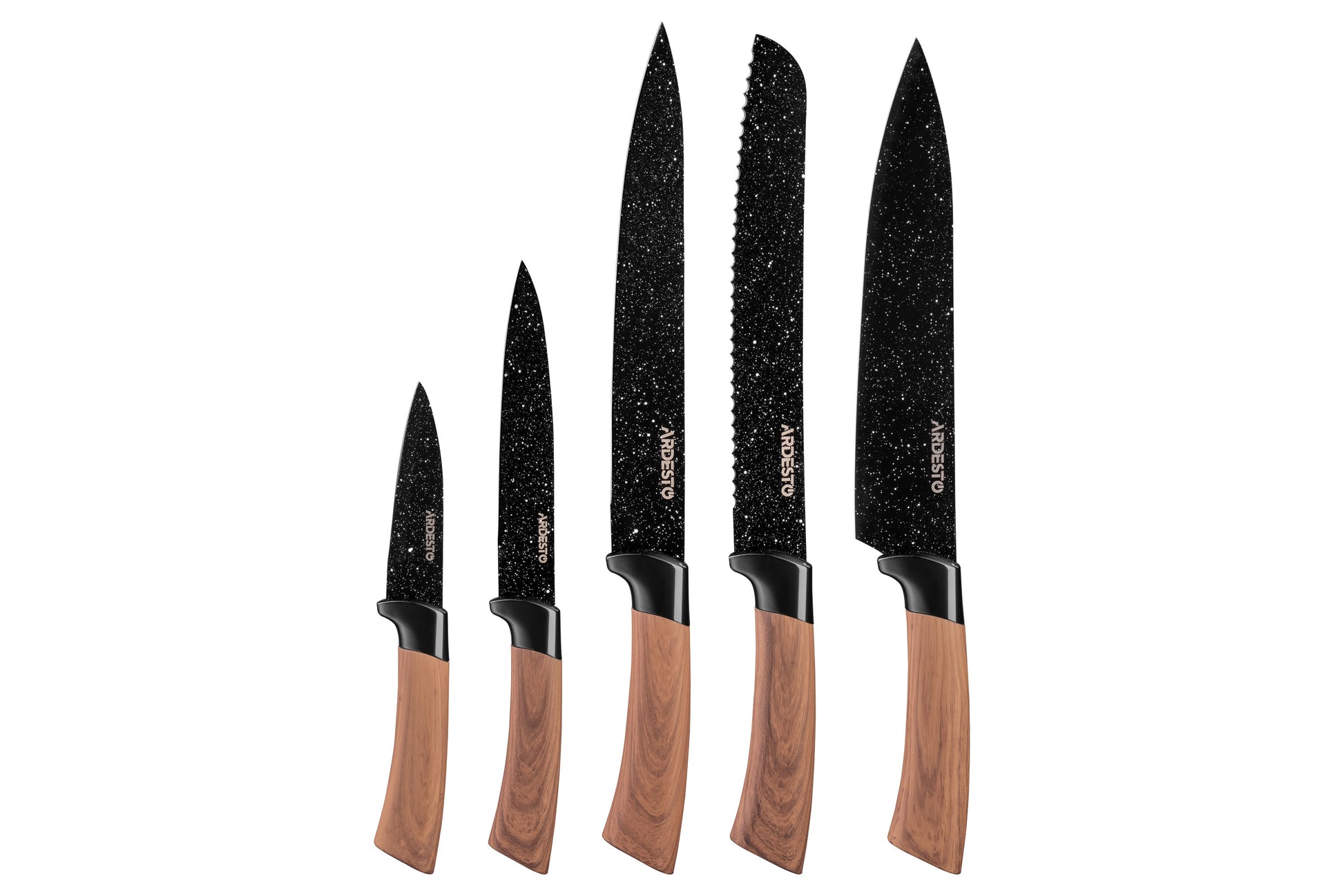 Ardesto Midori Knives Set 5 pcs, stainless steel, plastic
